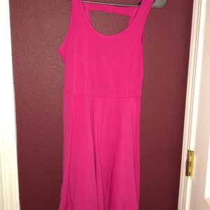 Hot pink dress